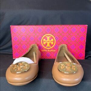 Tory Burch Tan Ballet Flats